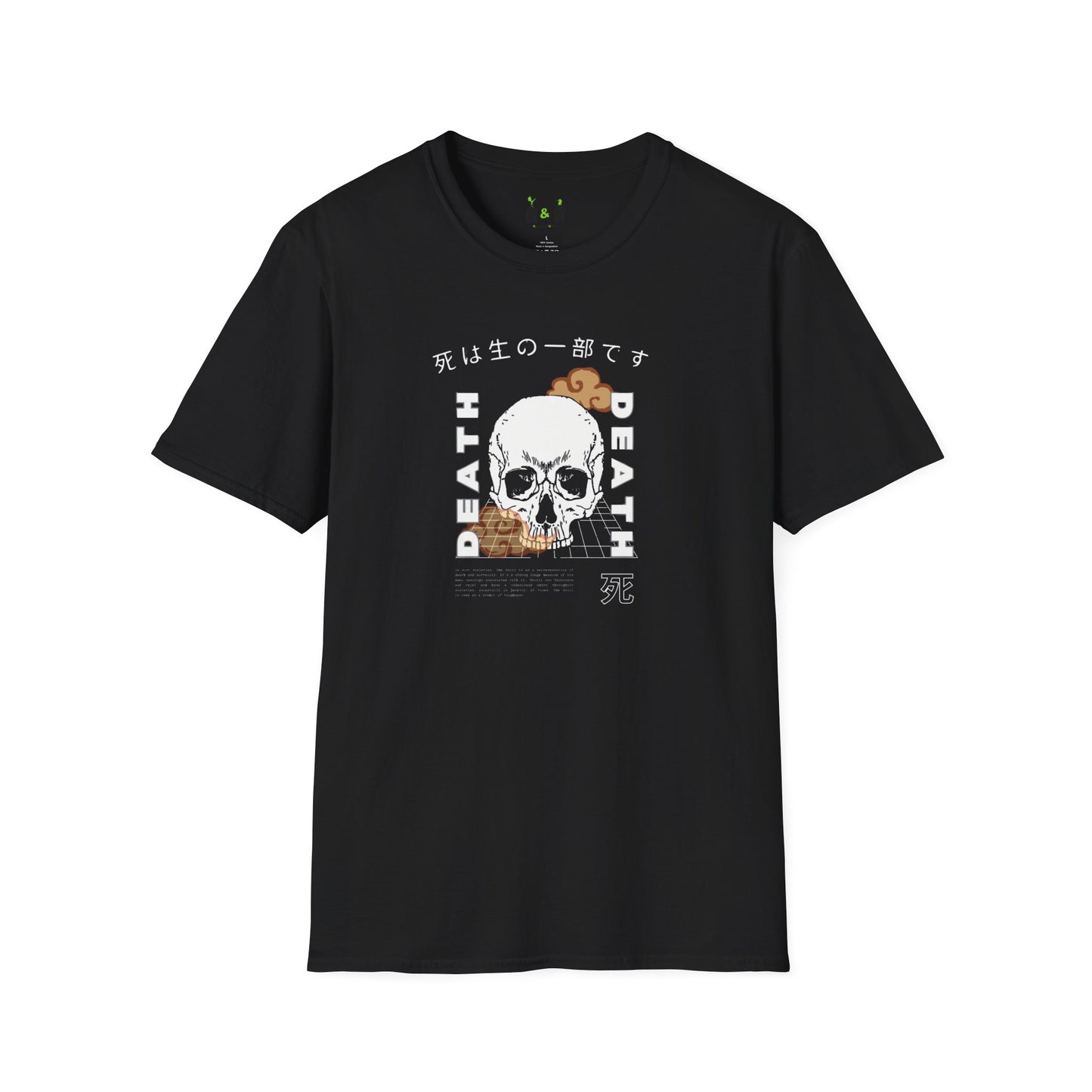 Skull Design Unisex T-Shirt - Japanese Culture Inspired
