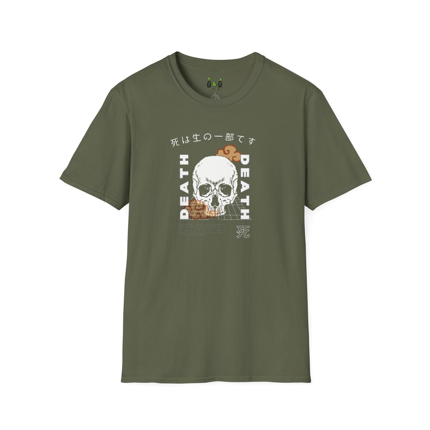 Skull Design Unisex T-Shirt - Japanese Culture Inspired