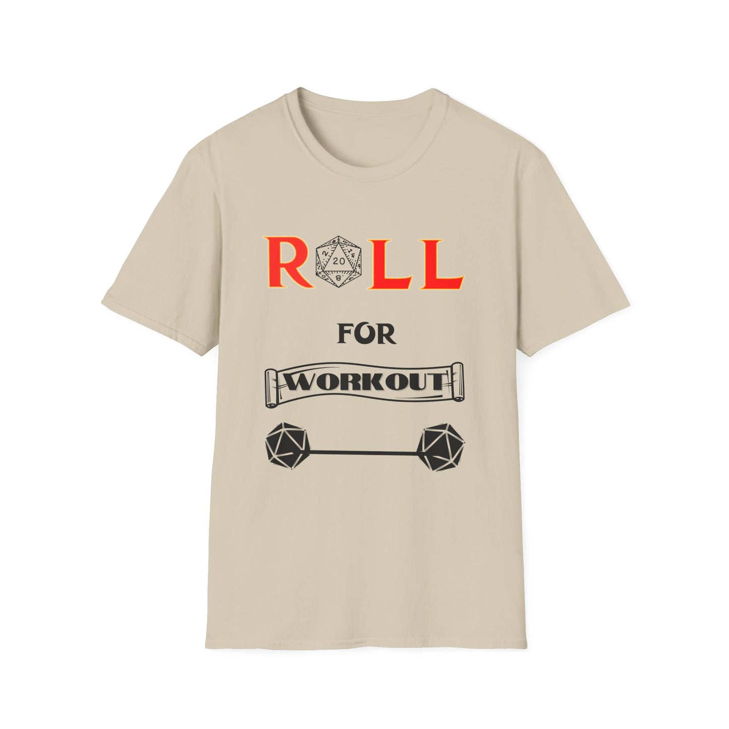 DND Fantasy Workout Unisex T-Shirt, Dungeons and Dragons Weightlifting Tee, Funny Exercise Shirt