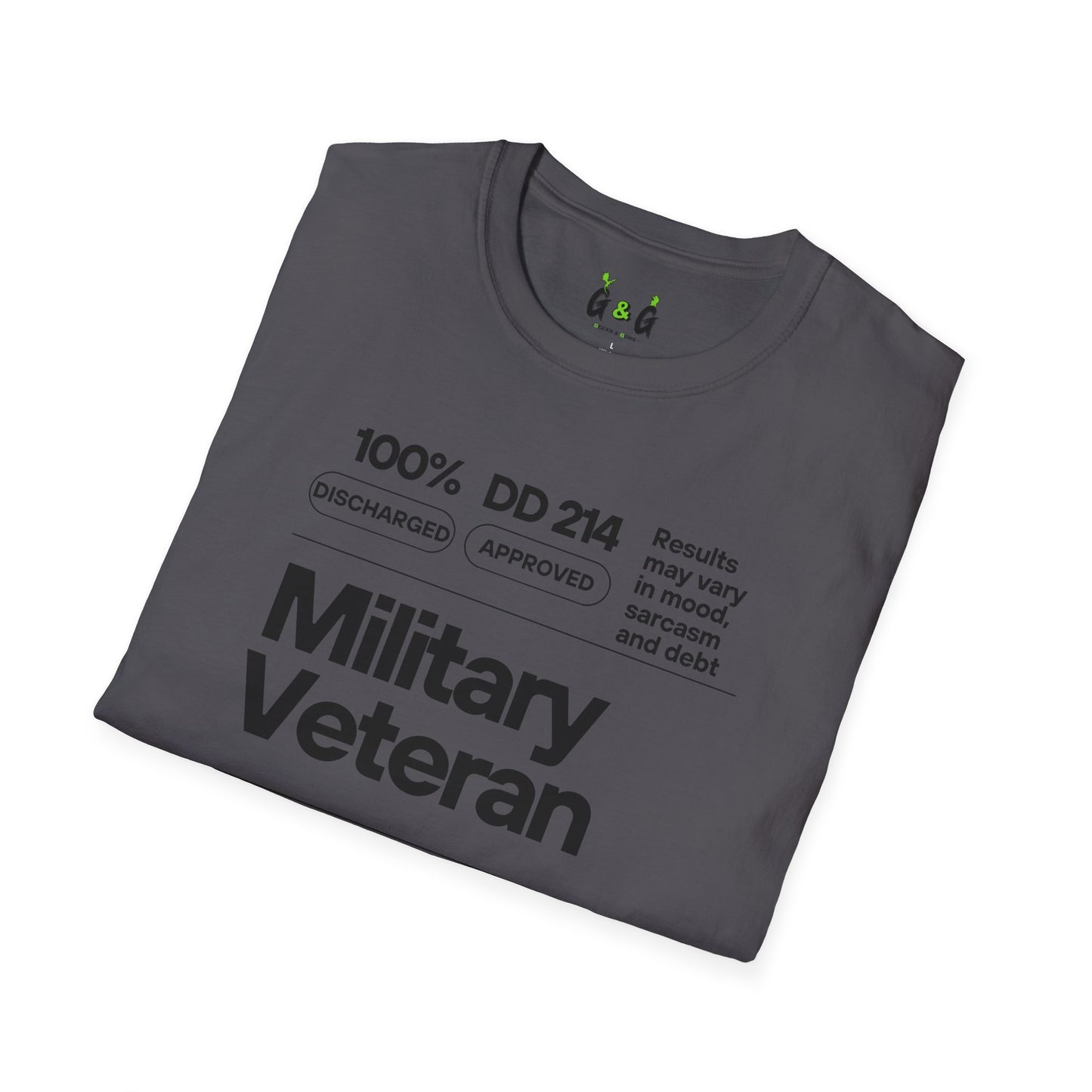 Military Veteran Unisex T-Shirt, Softstyle Tee for Support, Gifts for Veterans, Memorial Day, Independence Day, Casual Wear