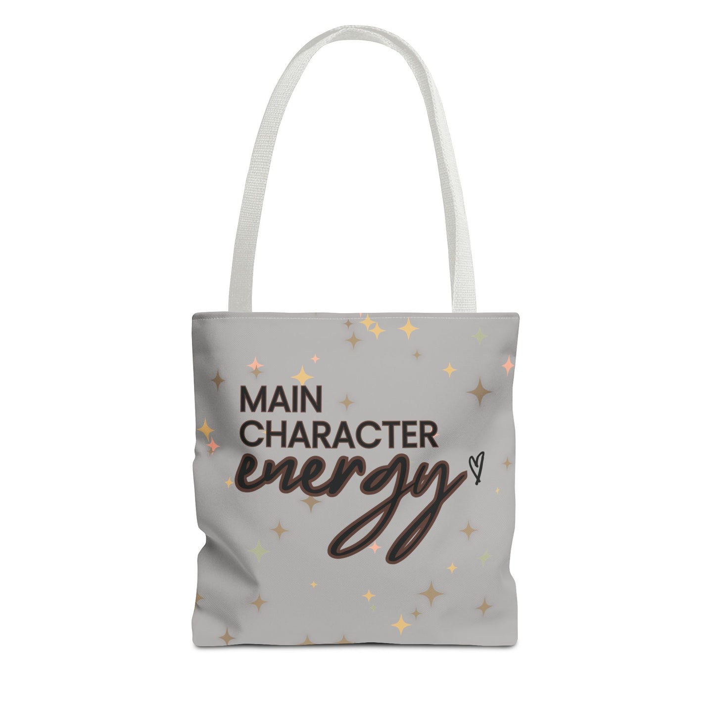 Double-Sided Print Sparkling Tote Bag - Main Character Energy