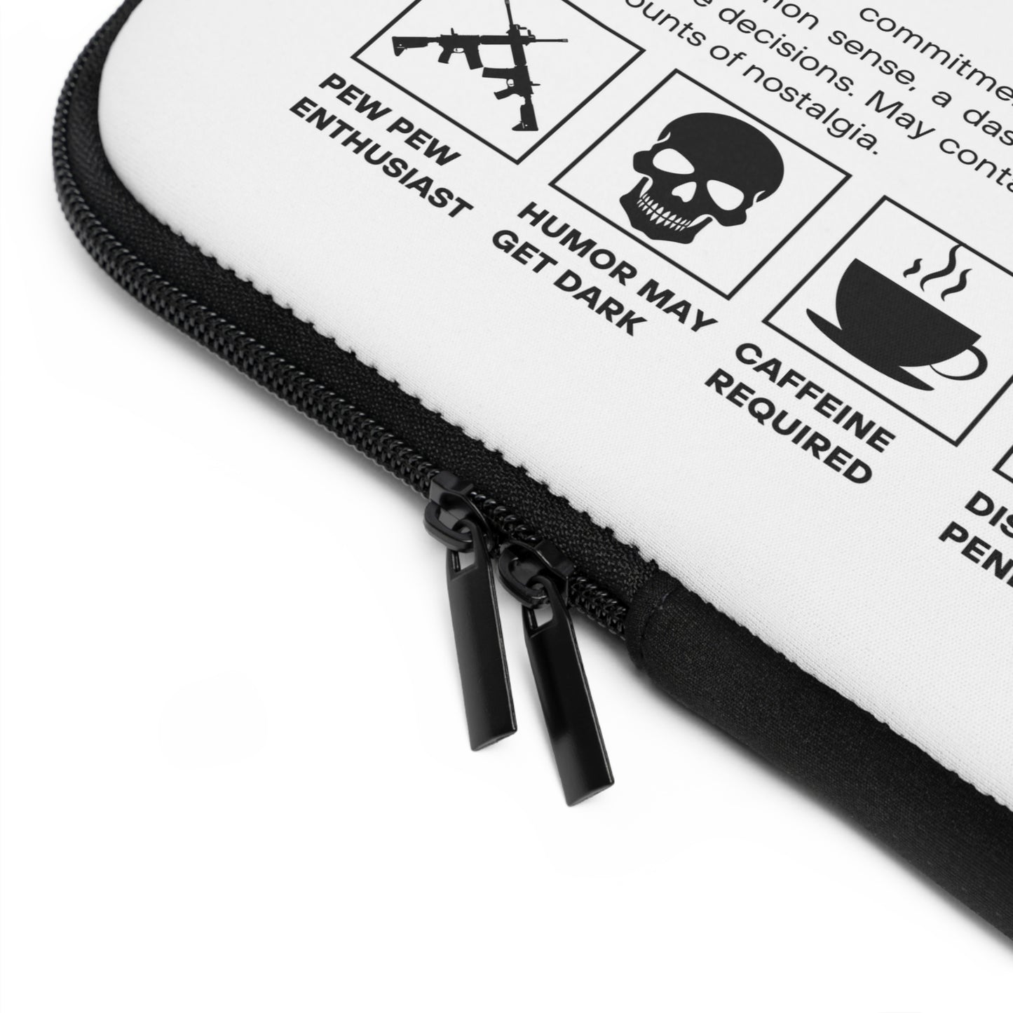 Funny Military Veteran Laptop Sleeve - Unique Retired Gift, Protective Computer Bag, Army Navy Air Force Marines, Camo Pattern Cover