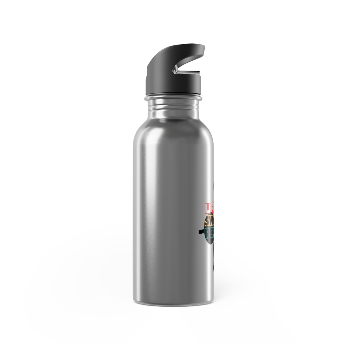 Workout Themed Water Bottle, Exercise Stainless Steel Bottle, Gym Running Flask, Lift Sweat Repeat 20oz Bottle, Sports Drink Container