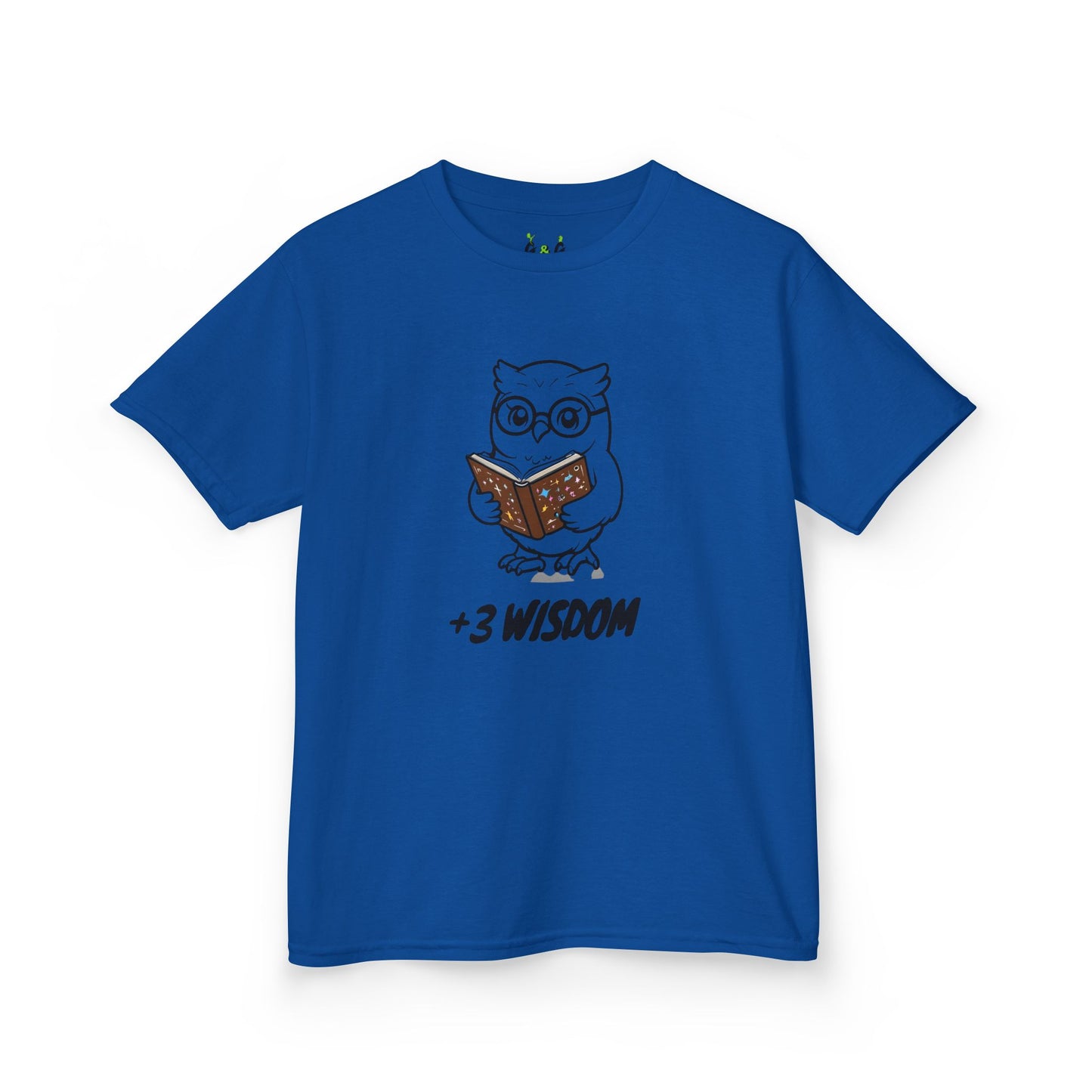 Kids RPG Owl Tee, Cute DND Tshirt, Gaming Shirt, +3 Wisdom Gift, Role Playing Game Top, Dungeons and Dragons