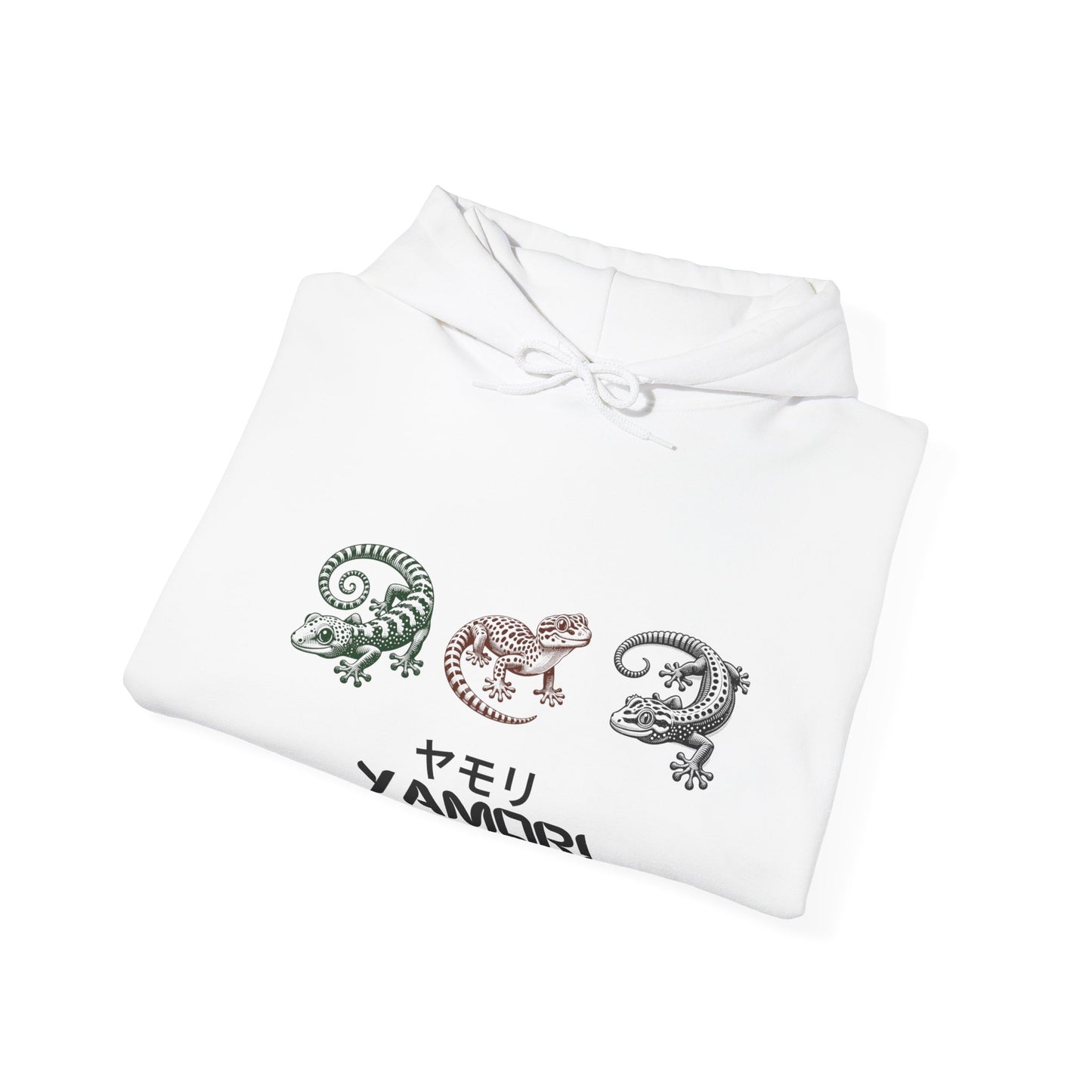 Japanese Style Gecko Hoodie, Unisex Sweatshirt with Print Sleeve, Reptile Lizard Hoody, Men Women Pullover, Oriental Clothing Gift