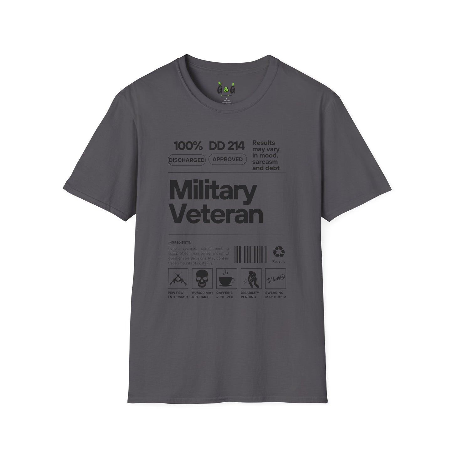 Military Veteran Unisex T-Shirt, Softstyle Tee for Support, Gifts for Veterans, Memorial Day, Independence Day, Casual Wear