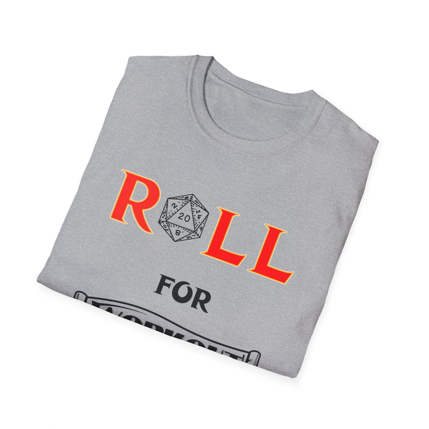 DND Fantasy Workout Unisex T-Shirt, Dungeons and Dragons Weightlifting Tee, Funny Exercise Shirt