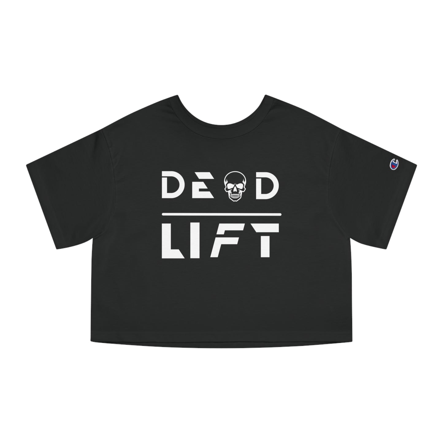Cropped T-Shirt - Deadlift Workout Powerlifting Weightlifting Exercise