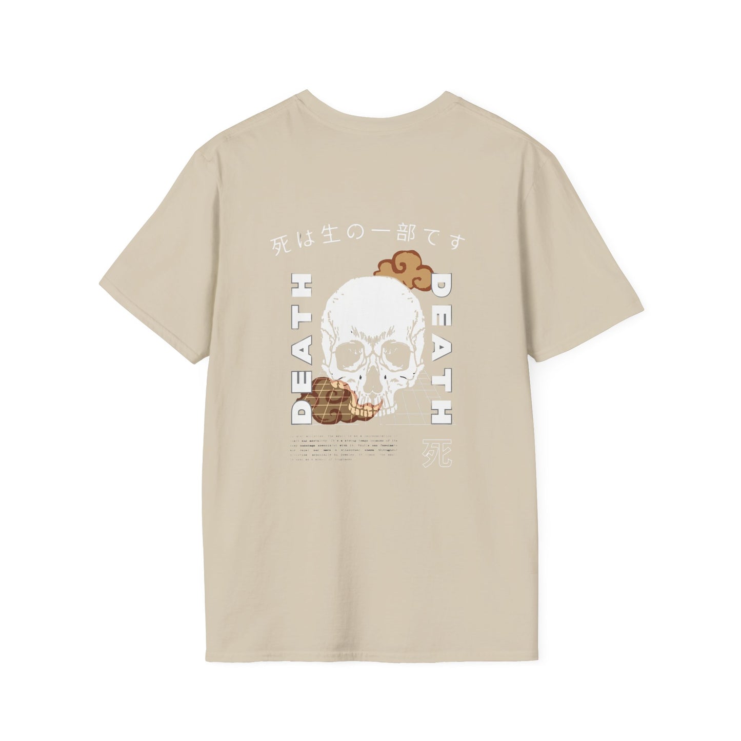 Skull Unisex T-Shirt - Japanese Culture Inspired Double Sided Print