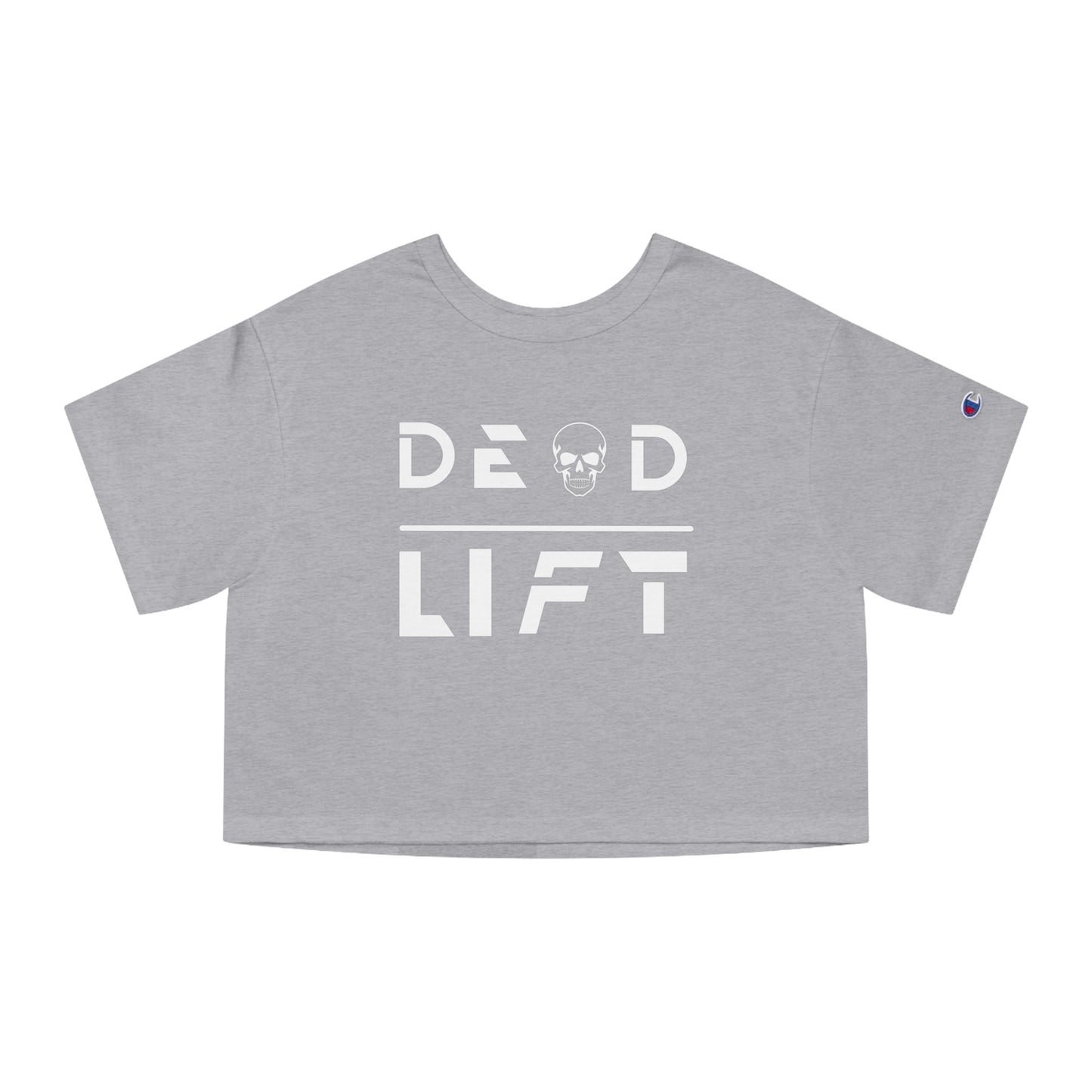 Cropped T-Shirt - Deadlift Workout Powerlifting Weightlifting Exercise