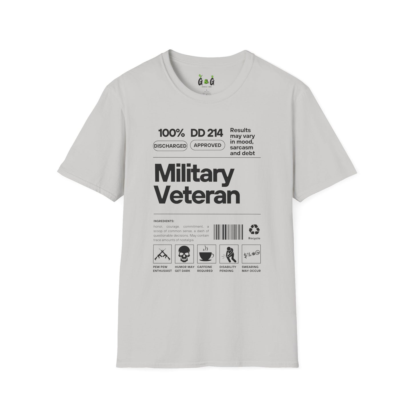 Military Veteran Unisex T-Shirt, Softstyle Tee for Support, Gifts for Veterans, Memorial Day, Independence Day, Casual Wear