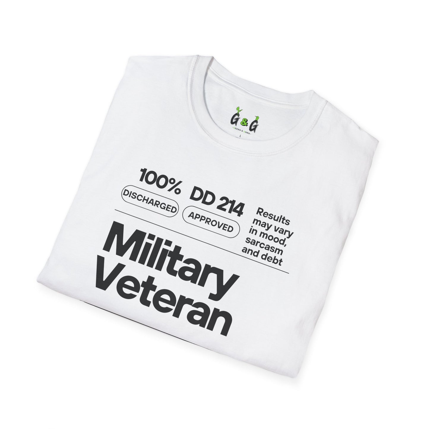 Military Veteran Unisex T-Shirt, Softstyle Tee for Support, Gifts for Veterans, Memorial Day, Independence Day, Casual Wear