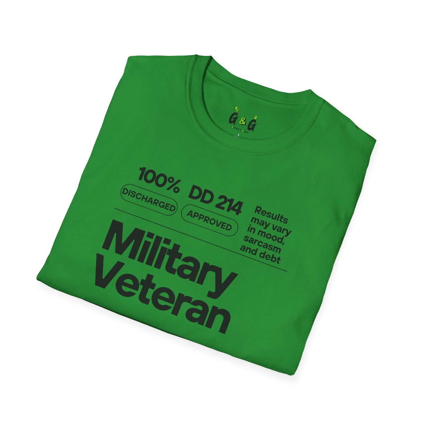 Military Veteran Unisex T-Shirt, Softstyle Tee for Support, Gifts for Veterans, Memorial Day, Independence Day, Casual Wear