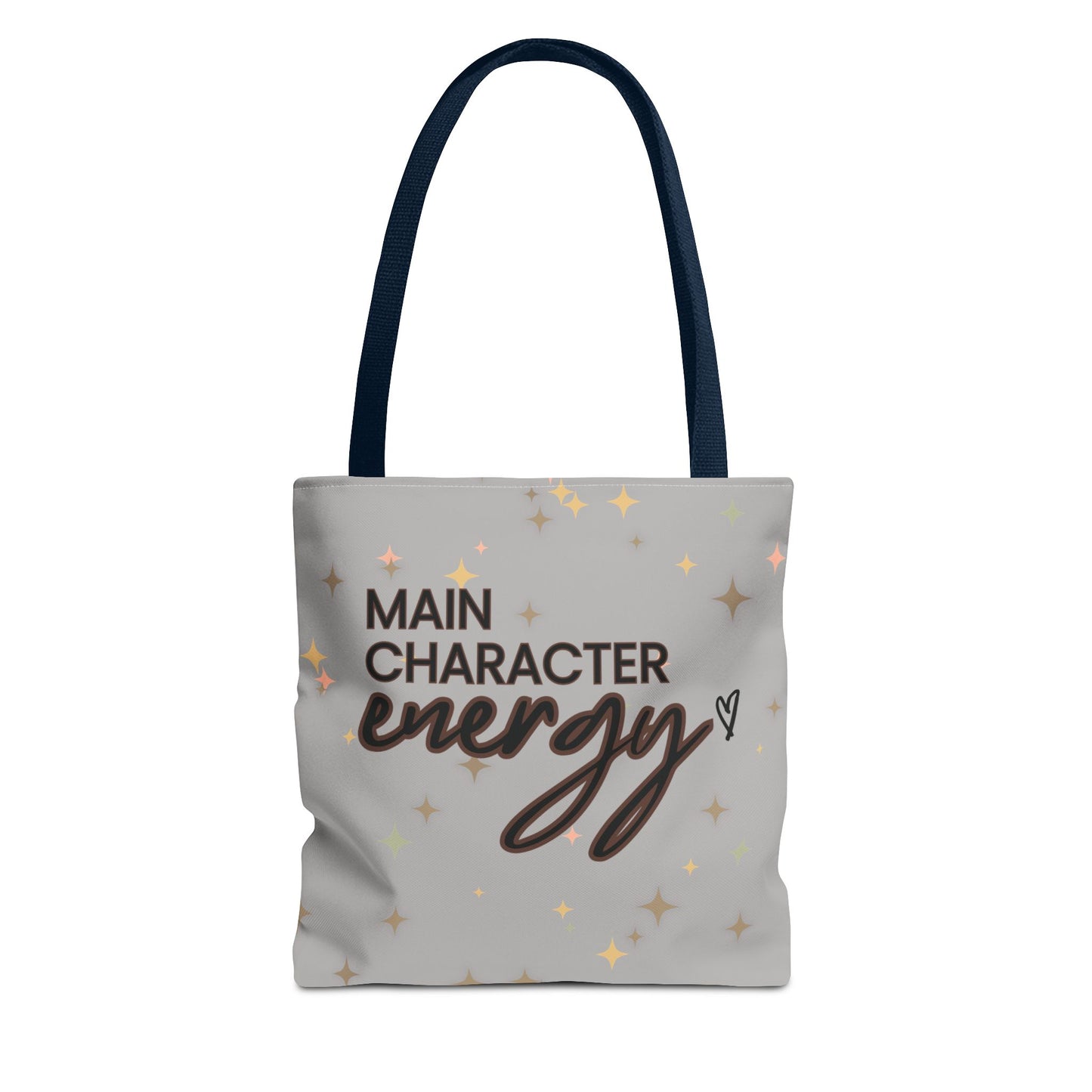 Double-Sided Print Sparkling Tote Bag - Main Character Energy