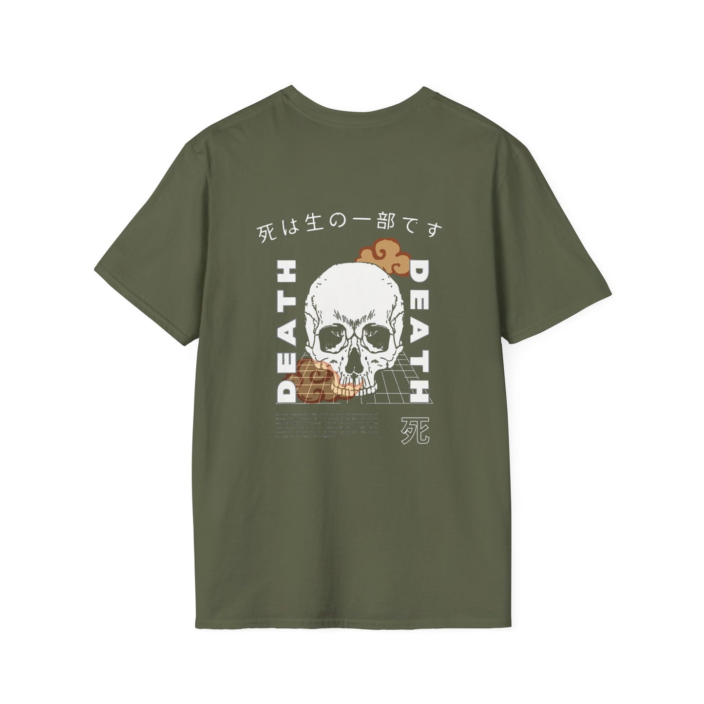 Skull Unisex T-Shirt - Japanese Culture Inspired Double Sided Print