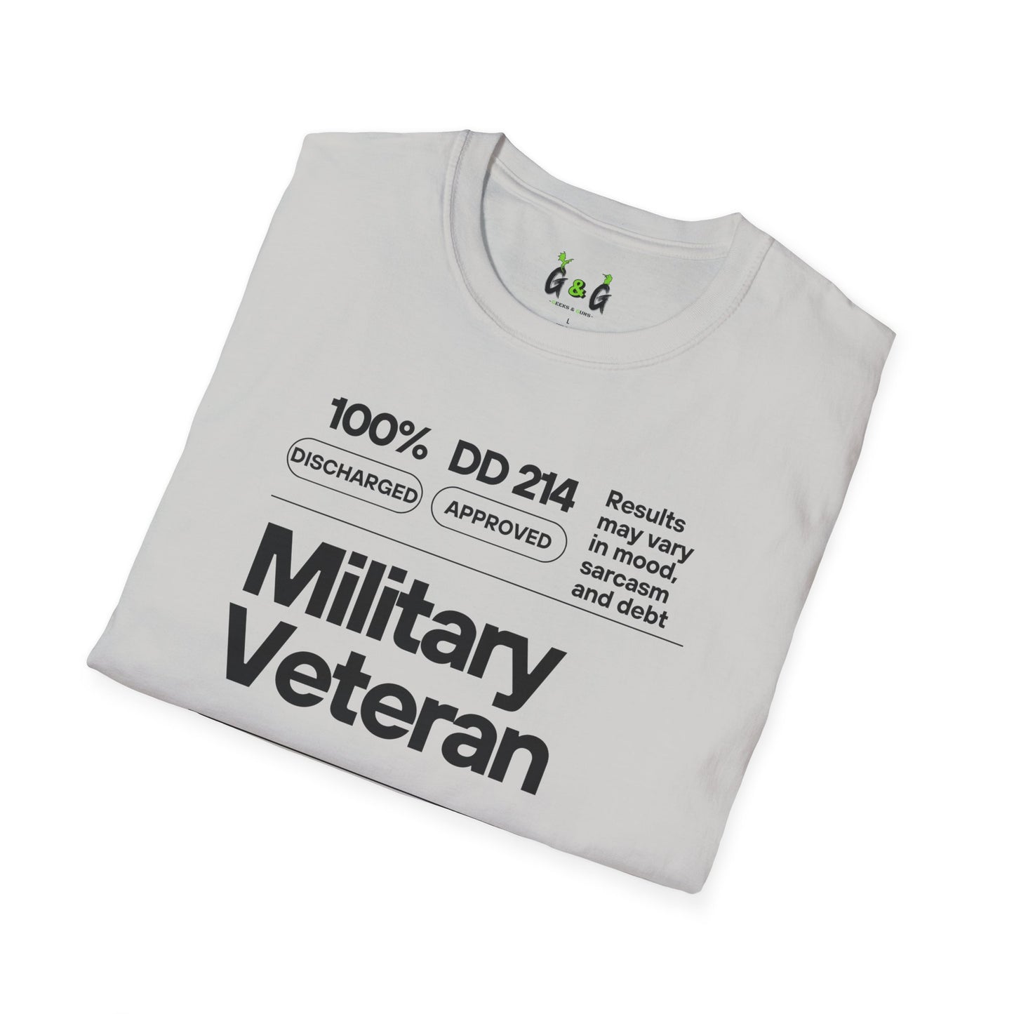 Military Veteran Unisex T-Shirt, Softstyle Tee for Support, Gifts for Veterans, Memorial Day, Independence Day, Casual Wear