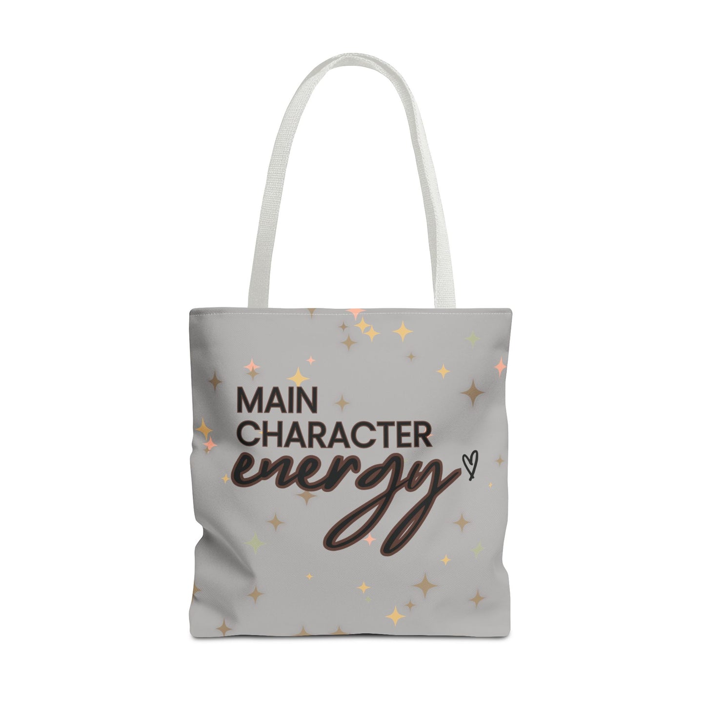 Double-Sided Print Sparkling Tote Bag - Main Character Energy