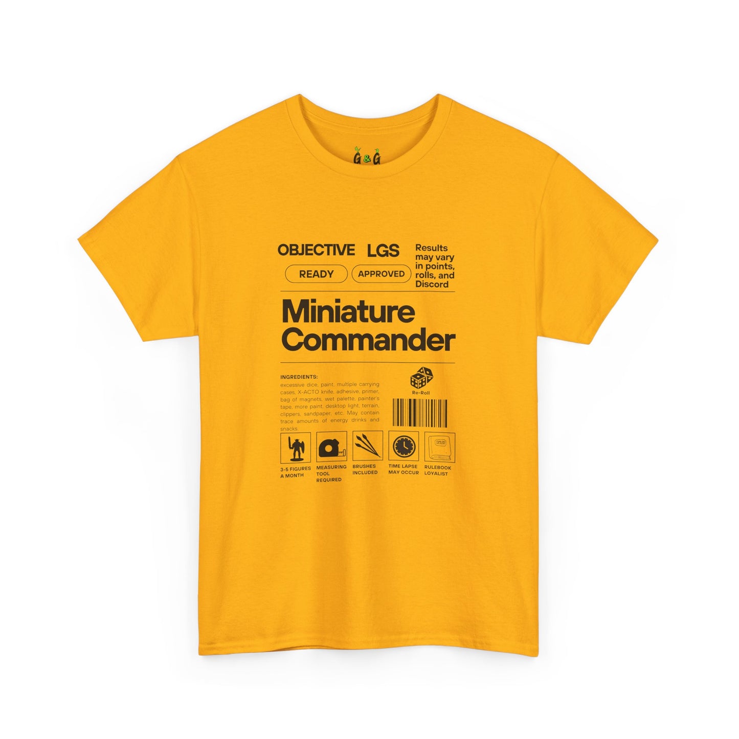 Miniature Builder Unisex Tee, Tabletop RPG Gamer Gift, Funny Humor Shirt, D&D Player Top, Gaming T-Shirt