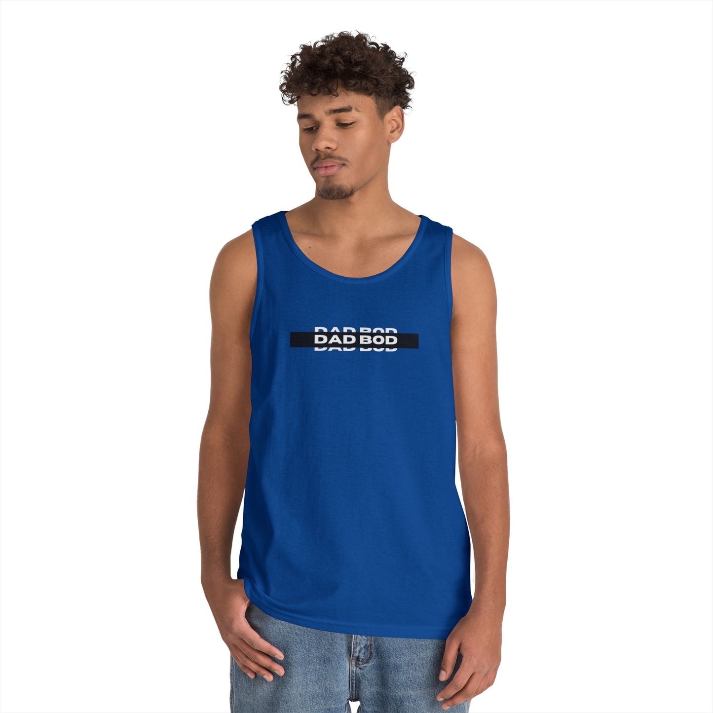Dad Bod - Heavy Cotton Tank Top - Perfect for Father's Day and Summer Casual Wear
