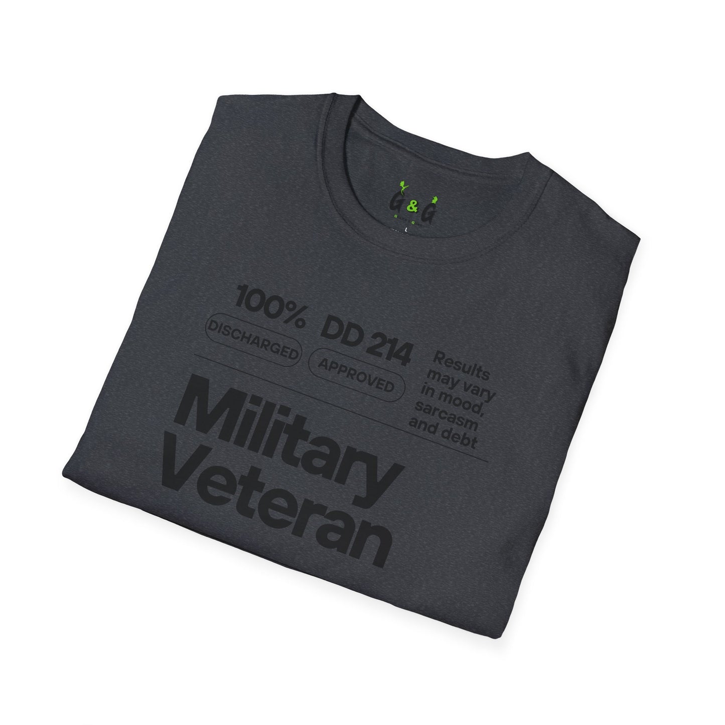 Military Veteran Unisex T-Shirt, Softstyle Tee for Support, Gifts for Veterans, Memorial Day, Independence Day, Casual Wear