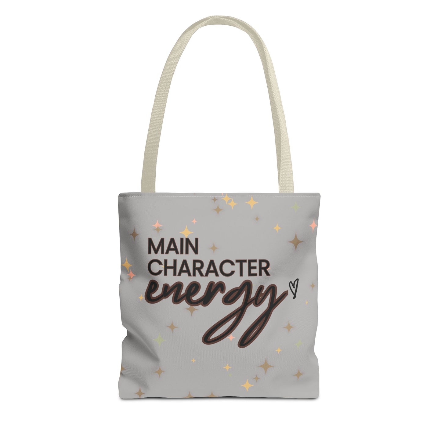 Double-Sided Print Sparkling Tote Bag - Main Character Energy