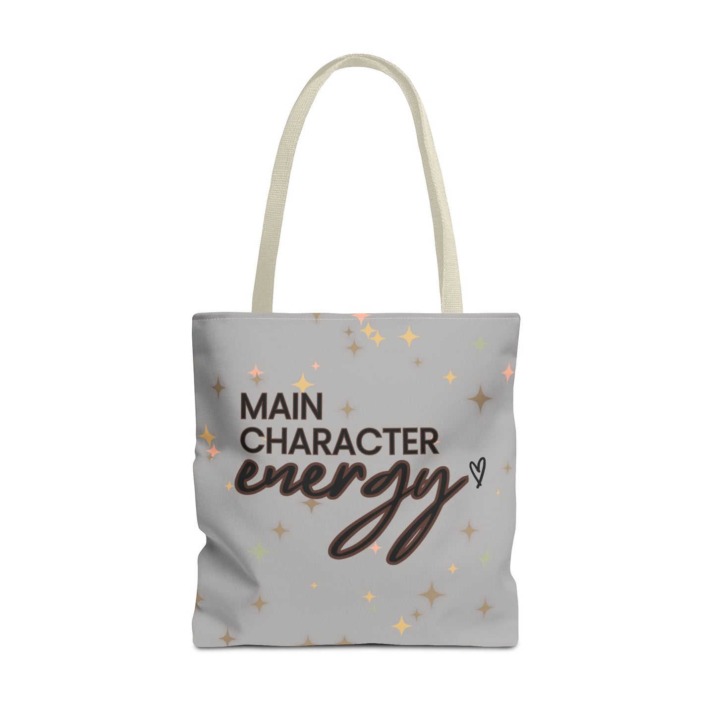 Double-Sided Print Sparkling Tote Bag - Main Character Energy