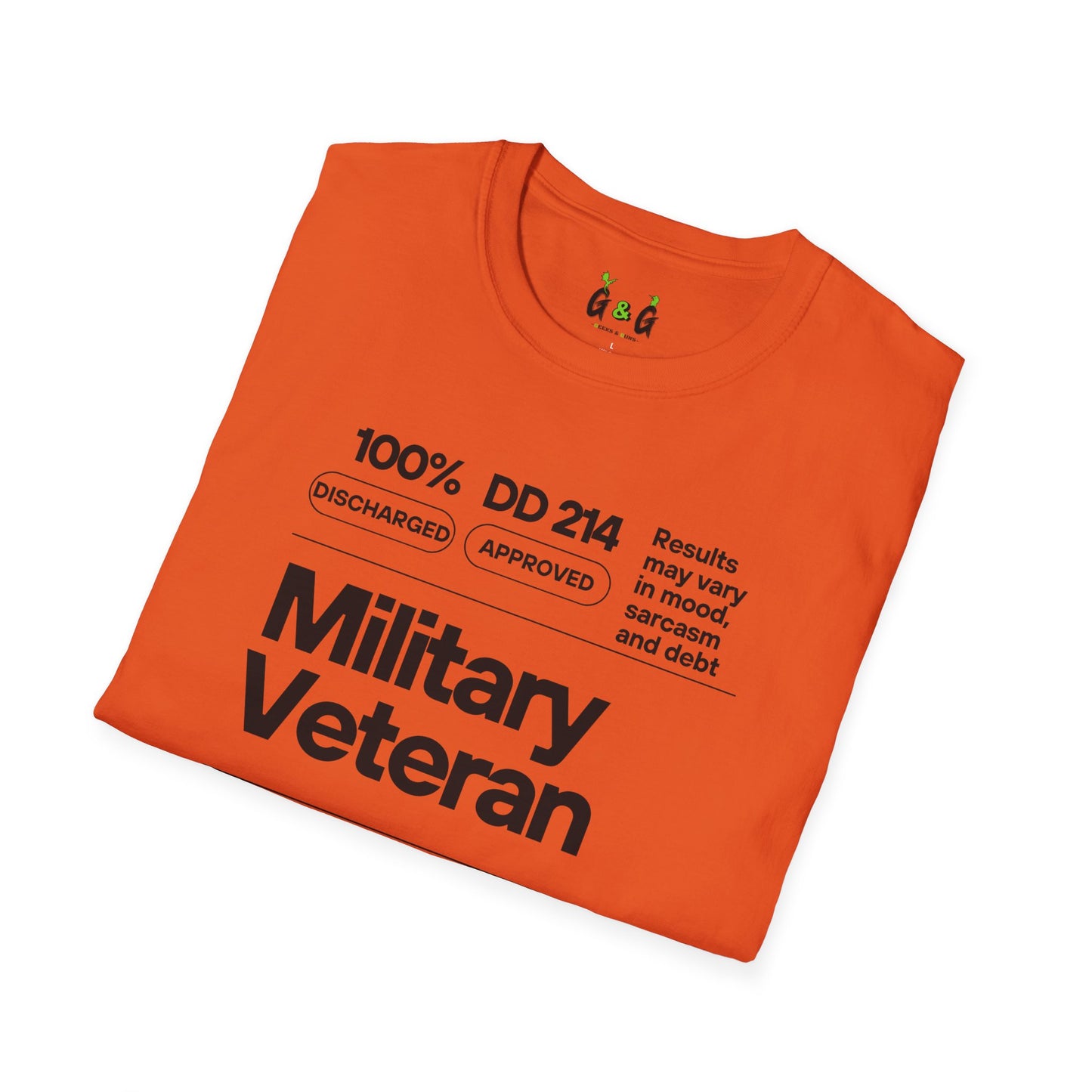 Military Veteran Unisex T-Shirt, Softstyle Tee for Support, Gifts for Veterans, Memorial Day, Independence Day, Casual Wear
