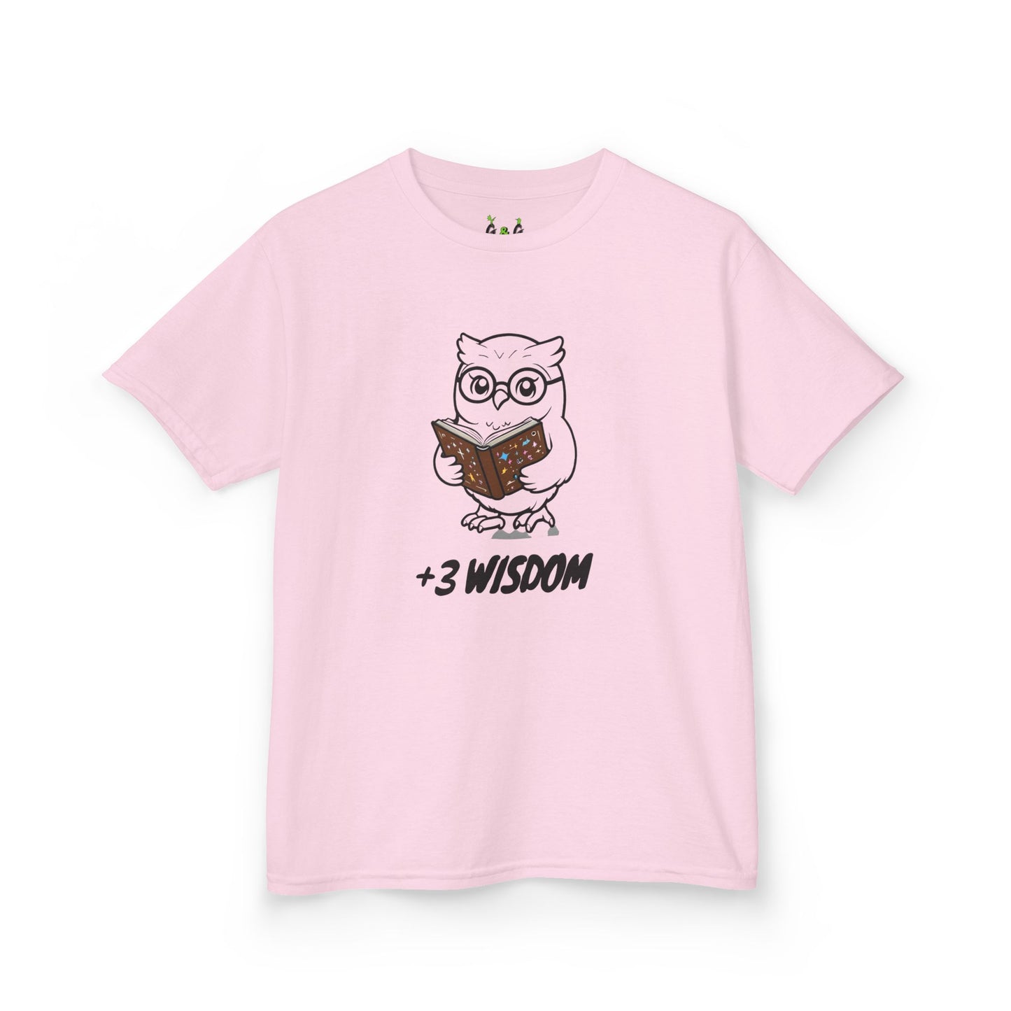 Kids RPG Owl Tee, Cute DND Tshirt, Gaming Shirt, +3 Wisdom Gift, Role Playing Game Top, Dungeons and Dragons