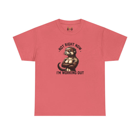 Funny Otter Workout Tee - Unisex Cotton