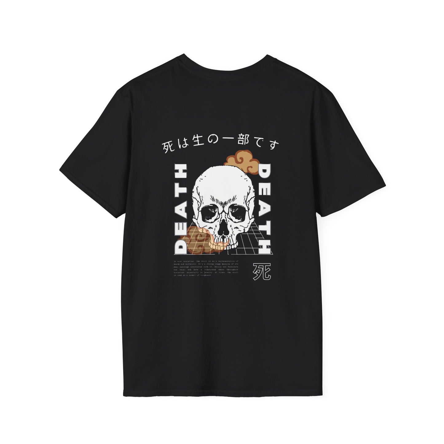 Skull Unisex T-Shirt - Japanese Culture Inspired Double Sided Print
