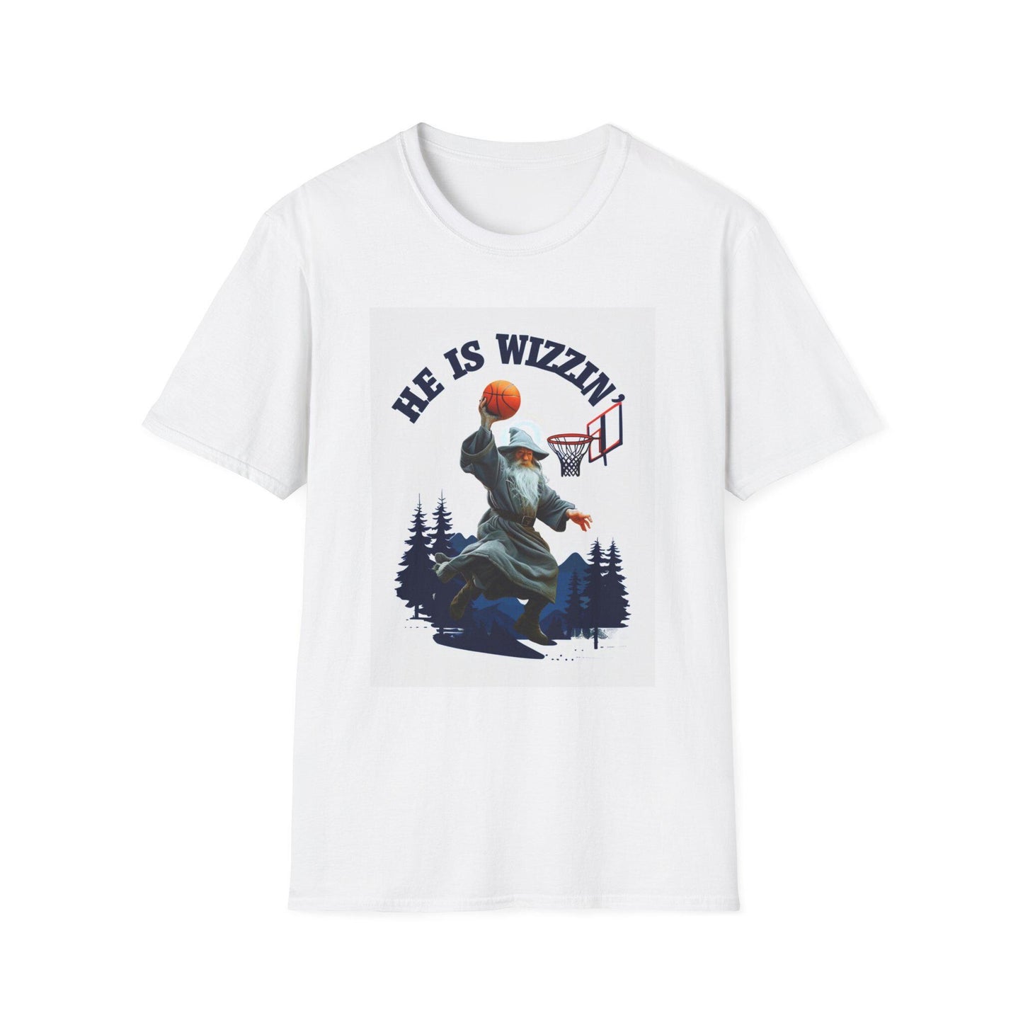 Sporty Graphic T-Shirt for Basketball Lovers, He Is Wizzin Tee, Unisex Casual Wear, Gift for Athletes, Harry Potter Inspired, Funny Wizard
