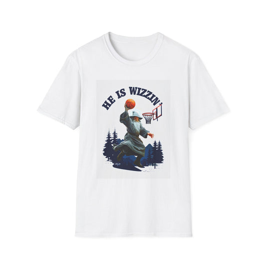 Sporty Graphic T-Shirt for Basketball Lovers, He Is Wizzin Tee, Unisex Casual Wear, Gift for Athletes, Harry Potter Inspired, Funny Wizard