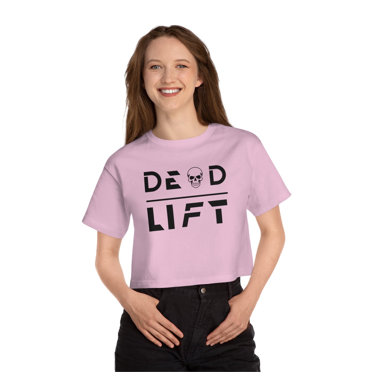 Dead Lift Cropped T-Shirt for Powerlifting and Workout Enthusiasts