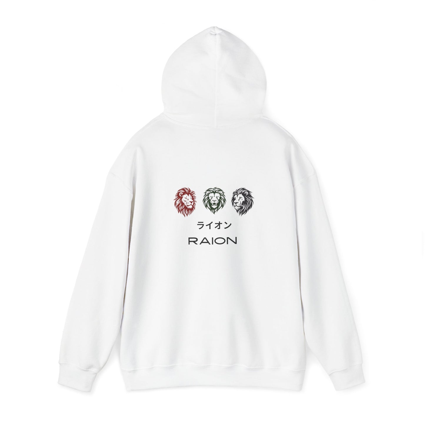 Japanese Style Lion Hooded Sweatshirt, animal lovers, lion sweatshirt, colorful design, sweatshirts