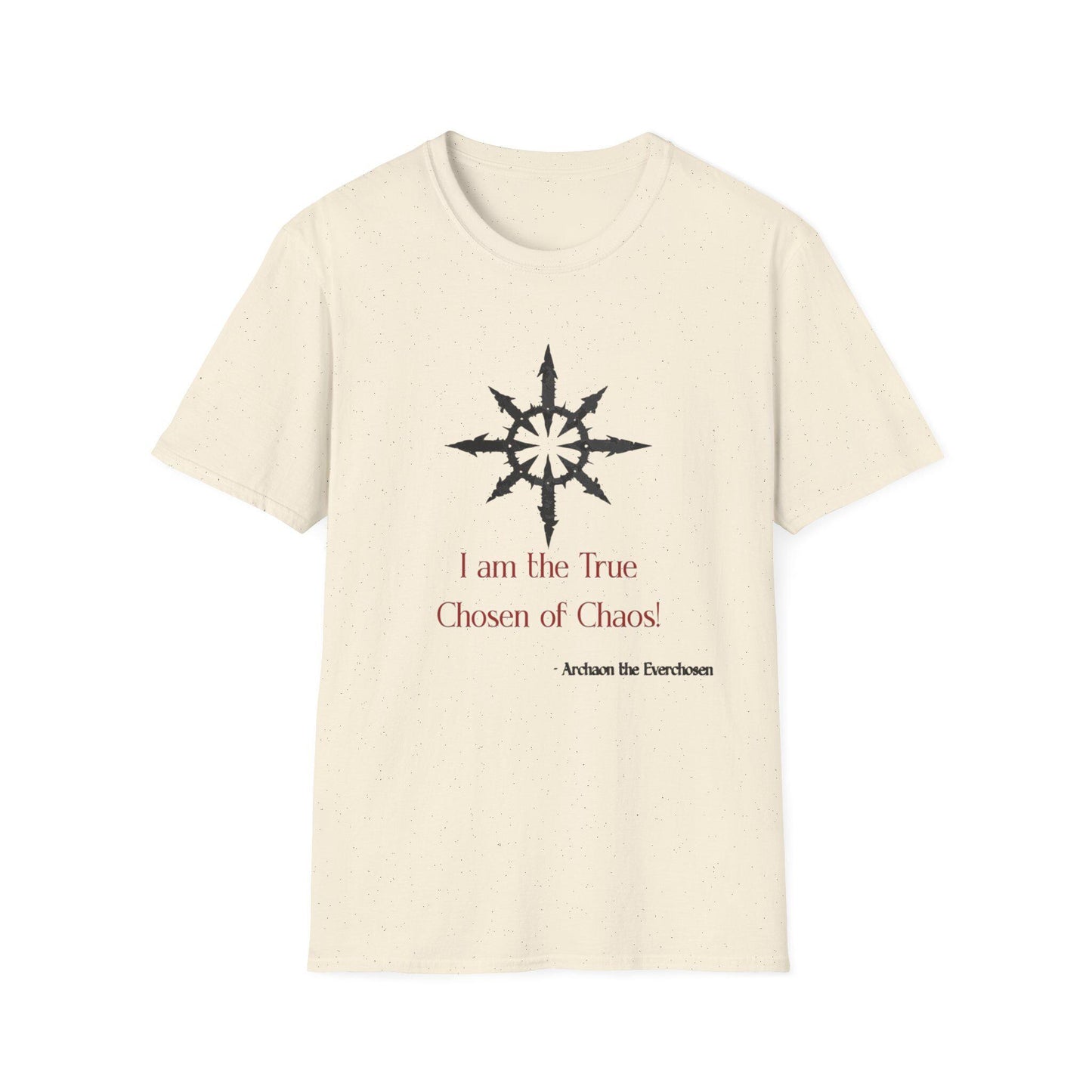 Warhammer Chaos Quote Unisex Softstyle T-Shirt, Geeky Graphic Tee, Fantasy Gamer Top, Dungeons and Dragons Shirt, Gaming Gift