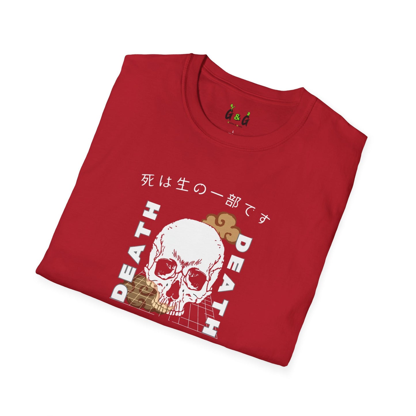 Skull Design Unisex T-Shirt - Japanese Culture Inspired