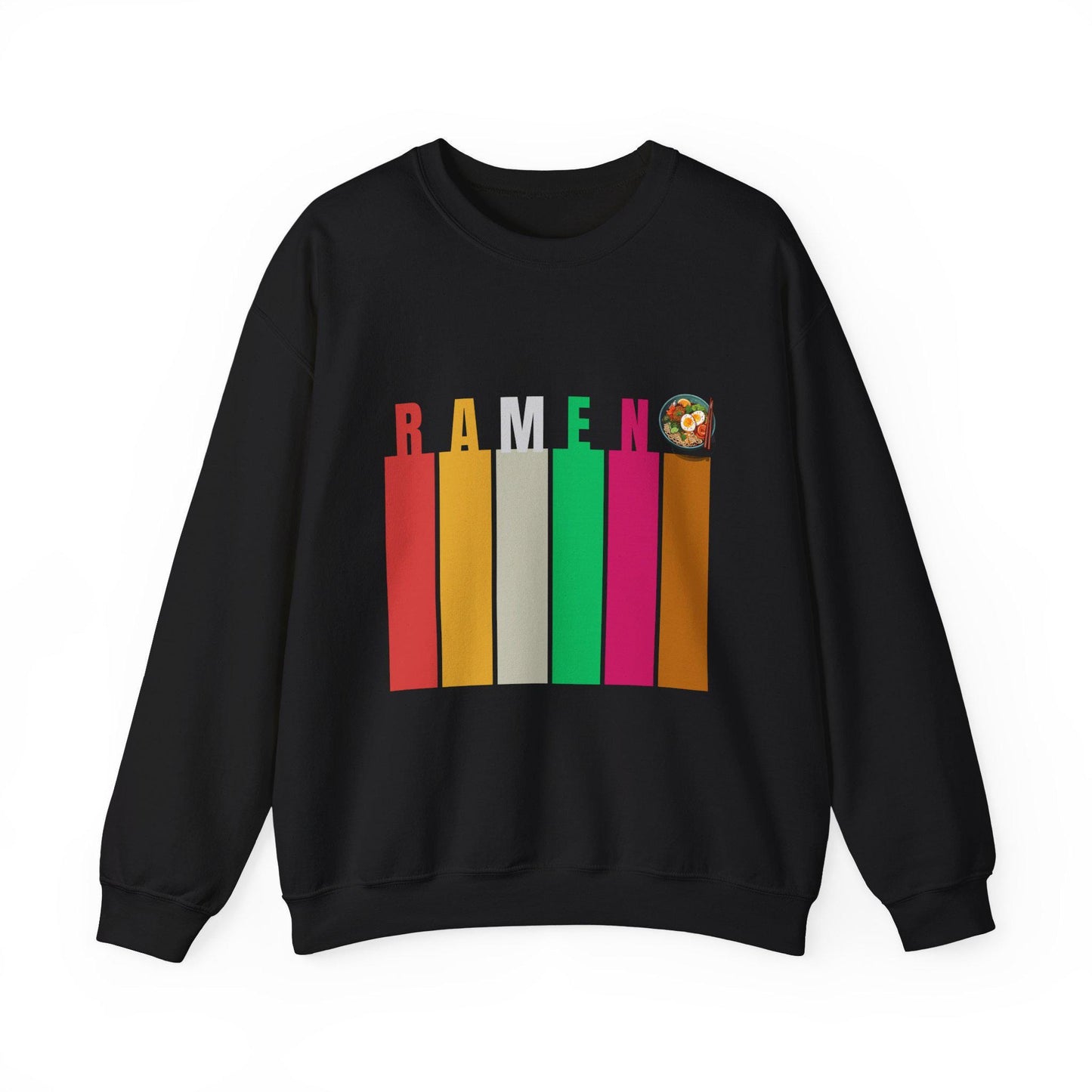 Whimsical Ramen Graphic Sweatshirt, Cozy Streetwear, Unisex Gift, Foodie Fashion, Casual Wear, Perfect for Food Lovers