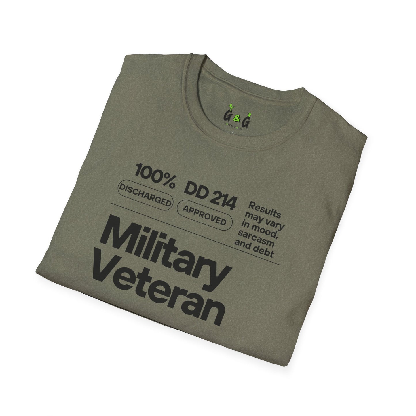 Military Veteran Unisex T-Shirt, Softstyle Tee for Support, Gifts for Veterans, Memorial Day, Independence Day, Casual Wear