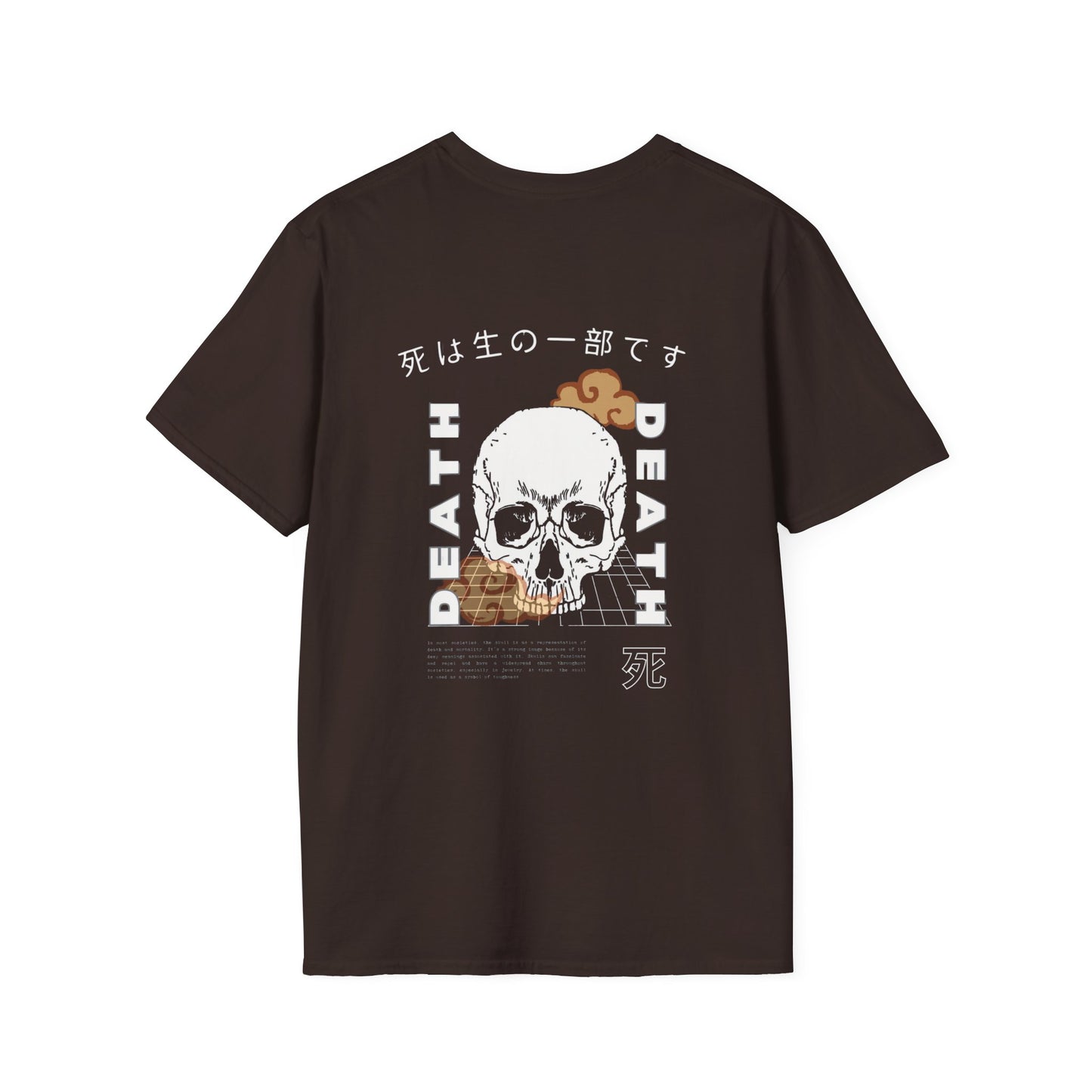 Skull Unisex T-Shirt - Japanese Culture Inspired Double Sided Print