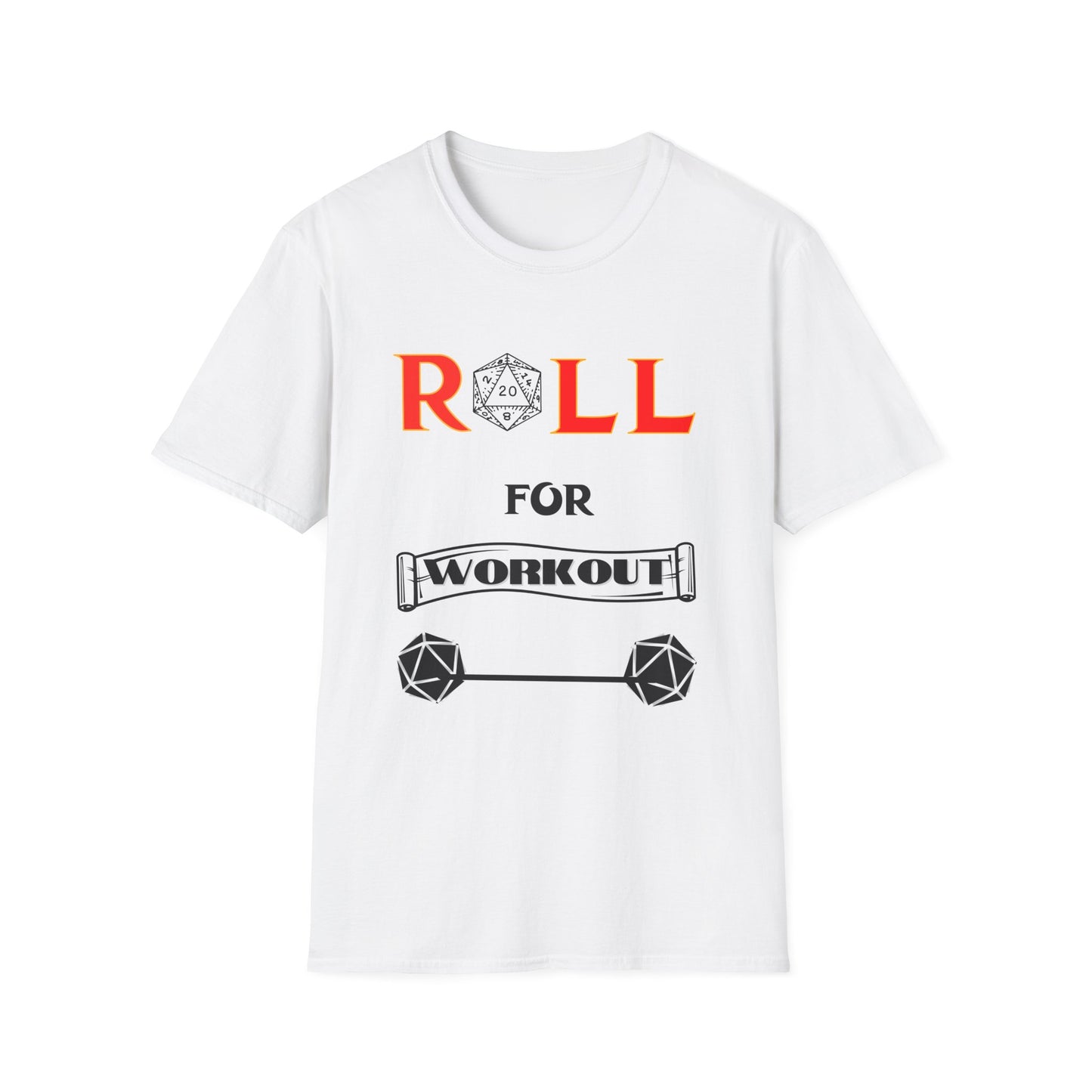 DND Fantasy Workout Unisex T-Shirt, Dungeons and Dragons Weightlifting Tee, Funny Exercise Shirt