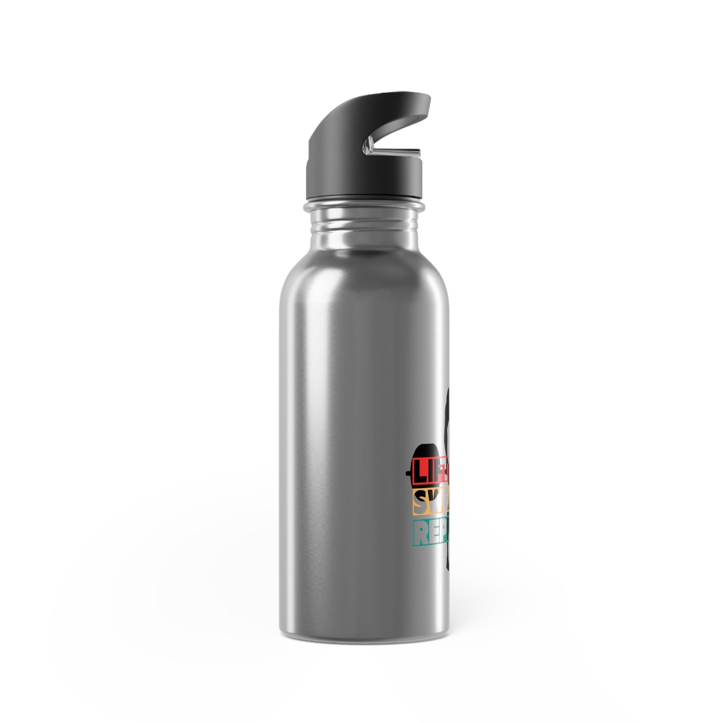 Stainless Steel Water Bottle, Lift Sweat Repeat Workout Thirst Quencher for Him, Durable Exercise Running, Gym Gift, Fitness Gear, Hydration