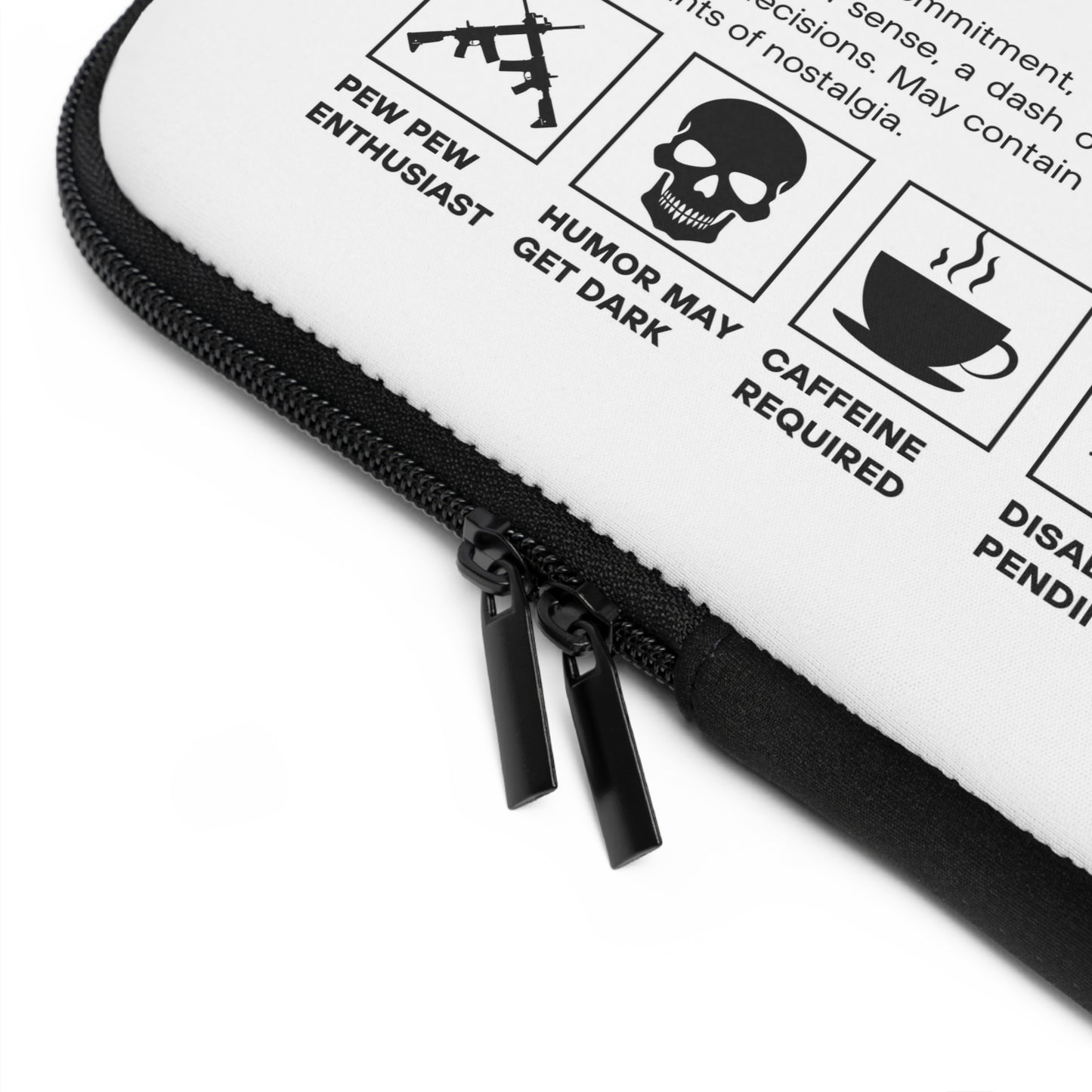 Funny Military Veteran Laptop Sleeve - Unique Retired Gift, Protective Computer Bag, Army Navy Air Force Marines, Camo Pattern Cover