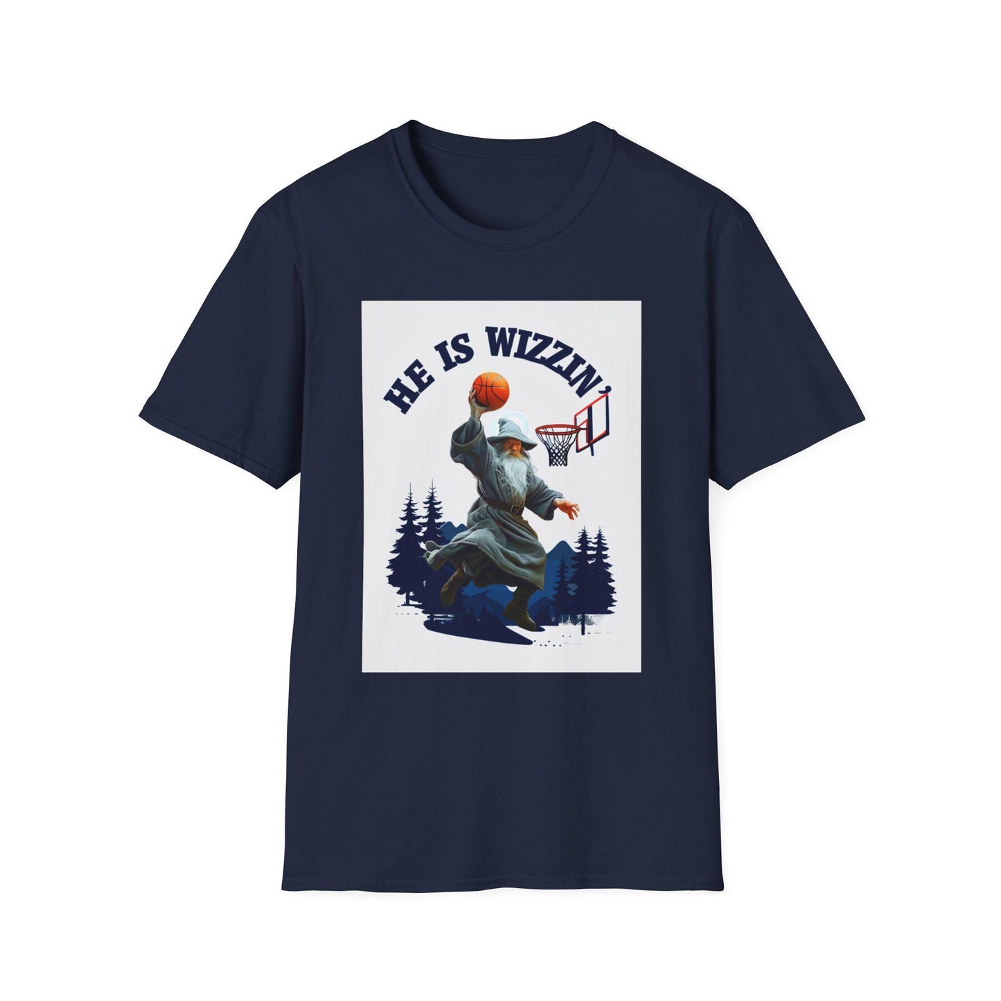 Sporty Graphic T-Shirt for Basketball Lovers, He Is Wizzin Tee, Unisex Casual Wear, Gift for Athletes, Harry Potter Inspired, Funny Wizard