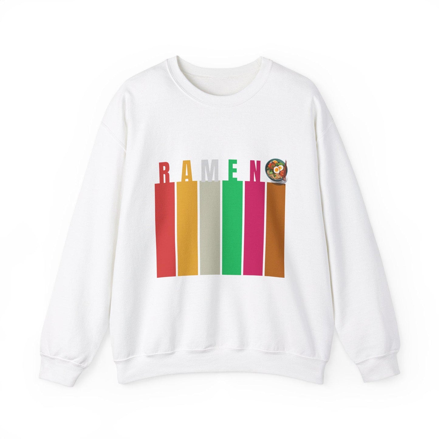 Whimsical Ramen Graphic Sweatshirt, Cozy Streetwear, Unisex Gift, Foodie Fashion, Casual Wear, Perfect for Food Lovers