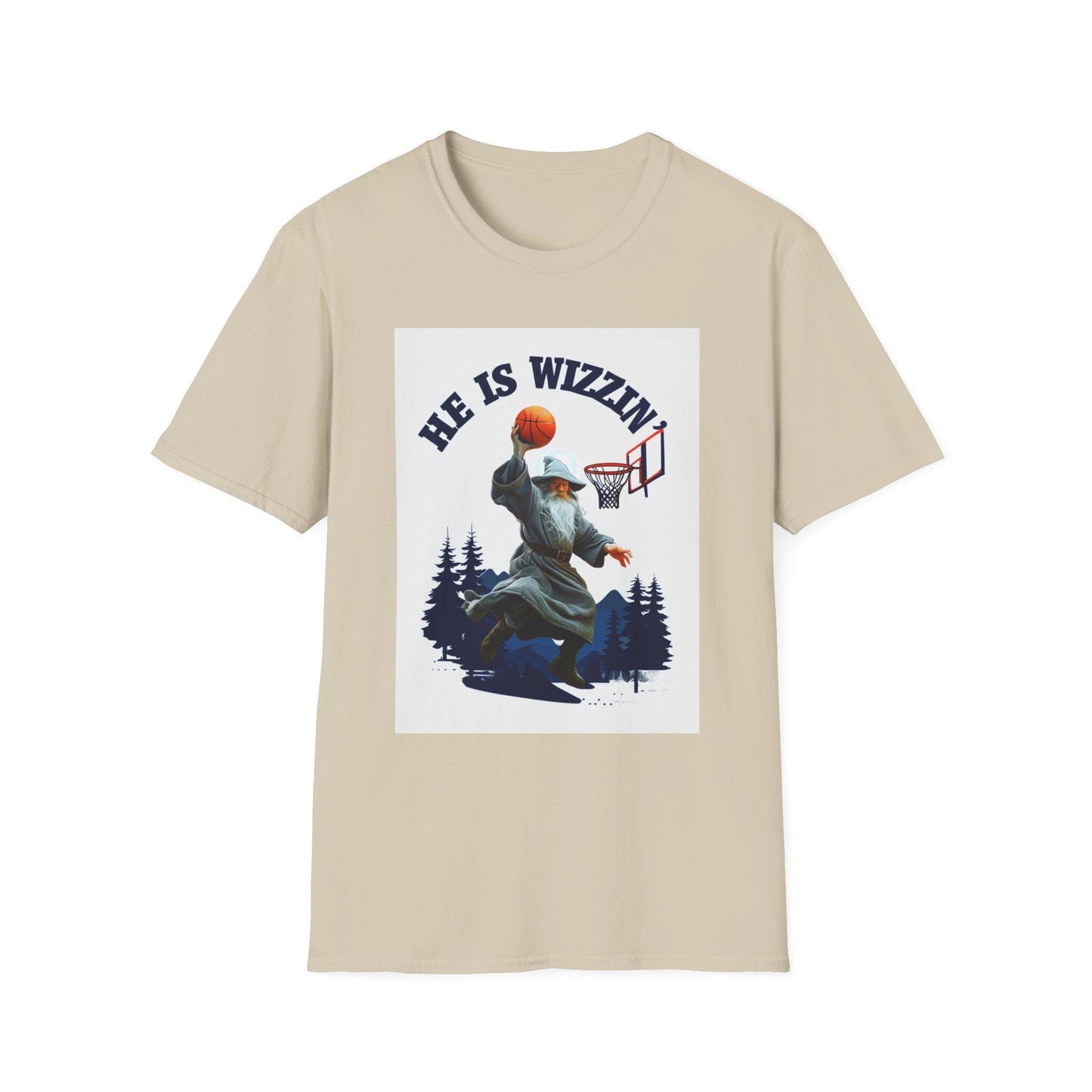 Sporty Graphic T-Shirt for Basketball Lovers, He Is Wizzin Tee, Unisex Casual Wear, Gift for Athletes, Harry Potter Inspired, Funny Wizard