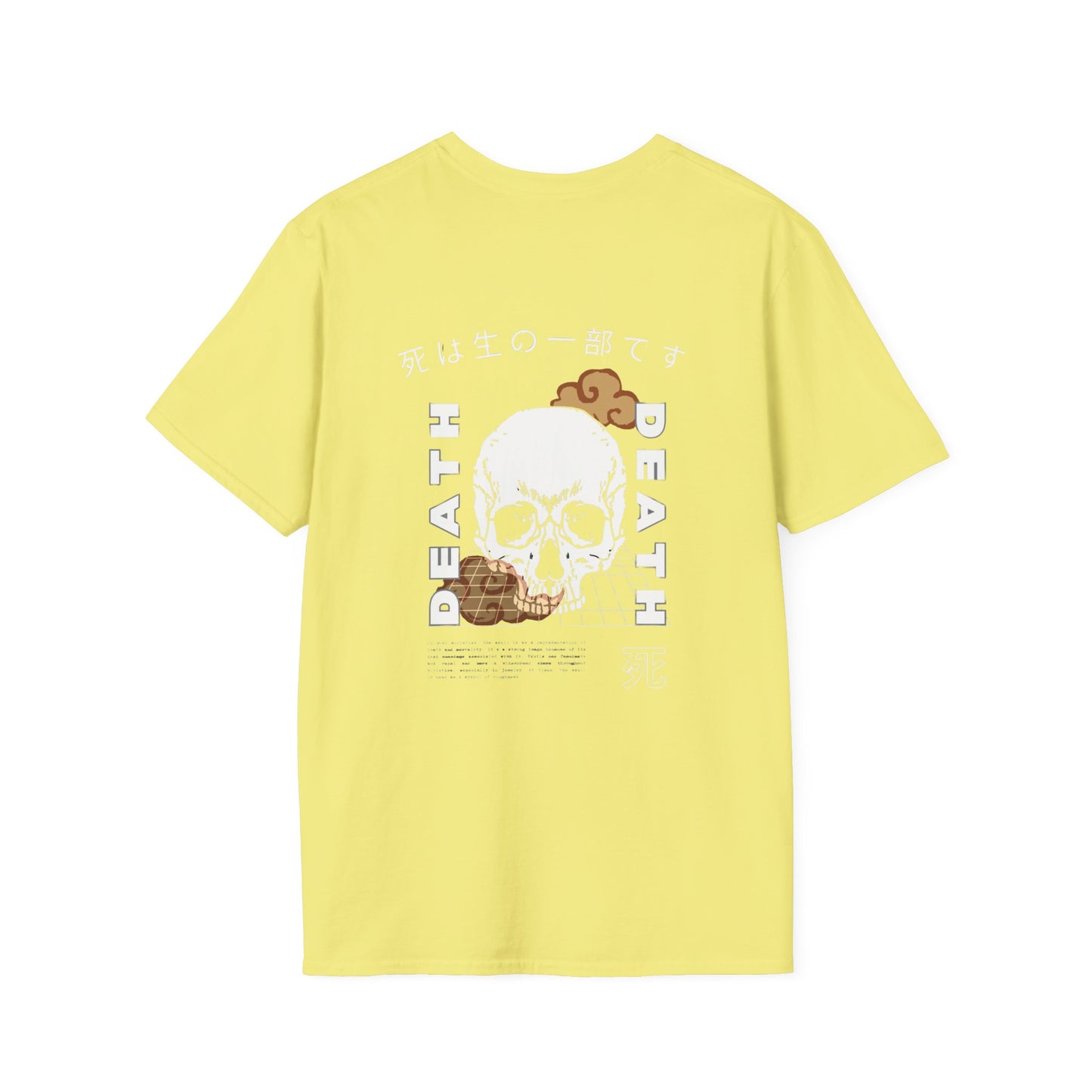 Skull Unisex T-Shirt - Japanese Culture Inspired Double Sided Print