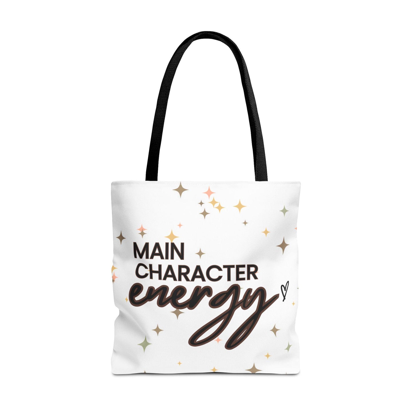 Double-Sided Printed Main Character Energy Tote Bag