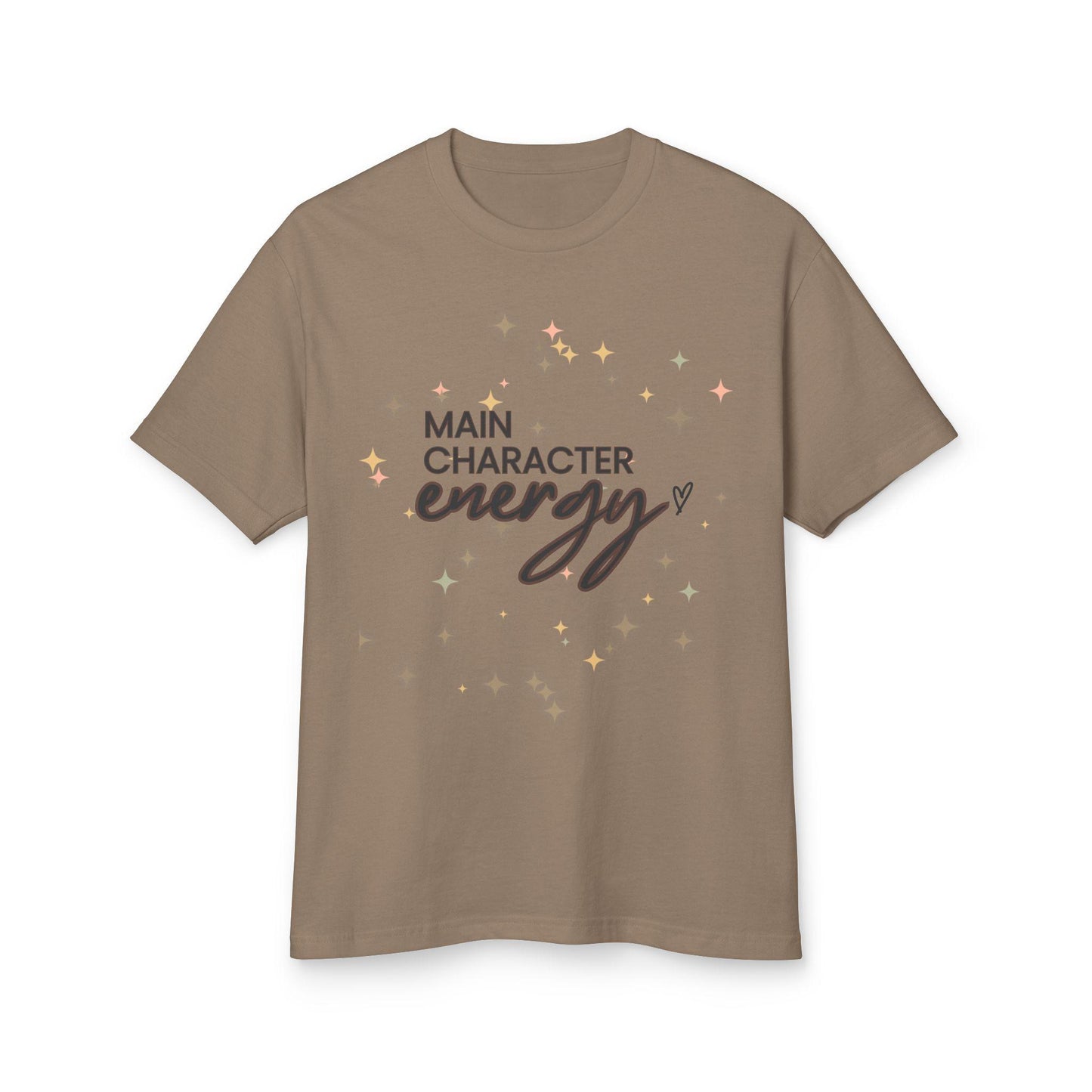 Main Character Energy Soft Tee, Sparkly T-Shirt