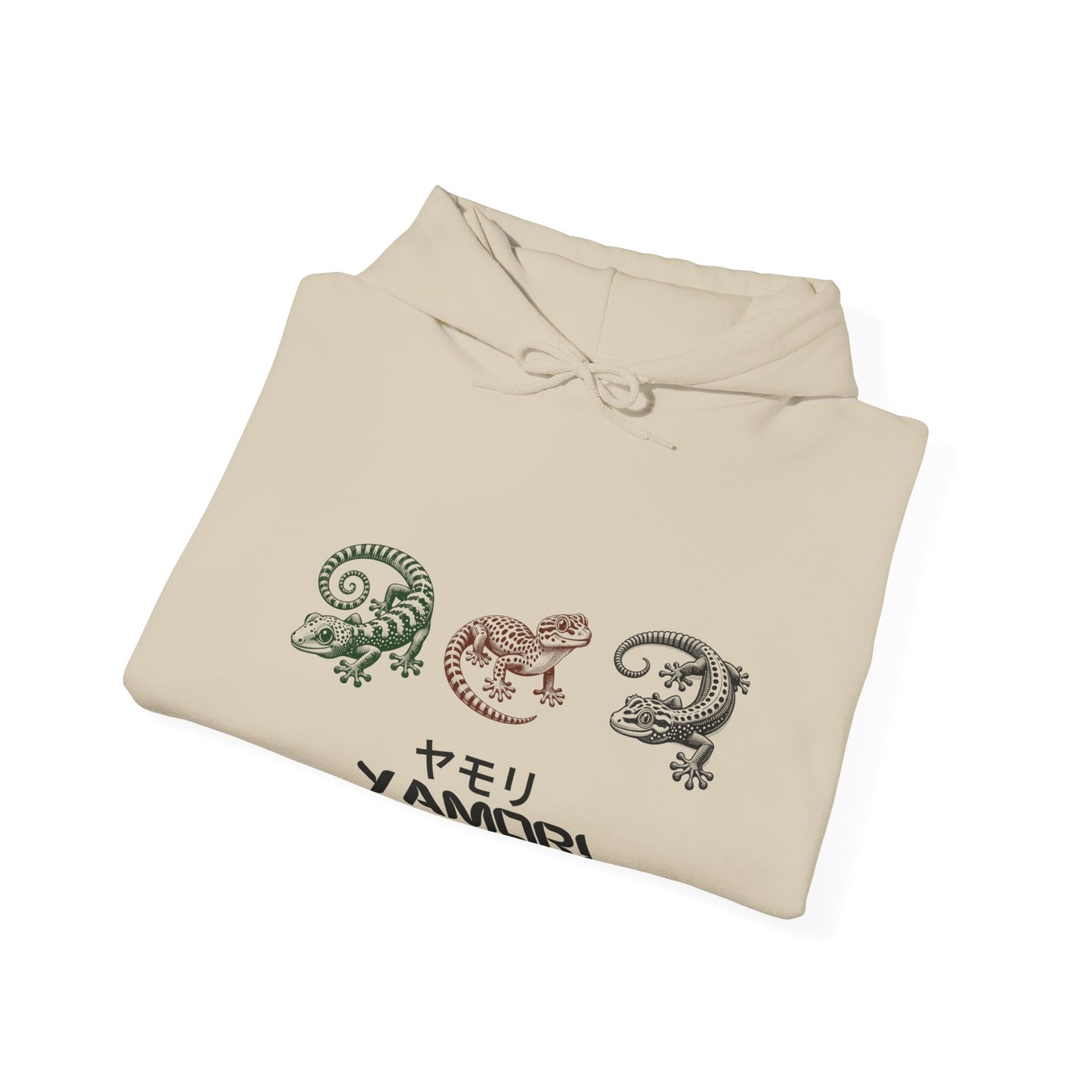 Japanese Style Gecko Hoodie, Unisex Sweatshirt with Print Sleeve, Reptile Lizard Hoody, Men Women Pullover, Oriental Clothing Gift