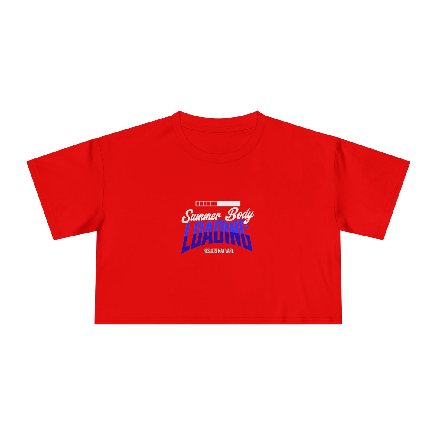 Women's Crop Tee - "Summer Body Loading" Motivational Top